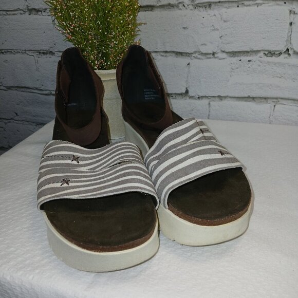 OTBT MONTAUK PLATFORM SANDALS WOMENS SIZE 7, TAPIOCA COLOR,  VERY GOOD CONDITION - Picture 7 of 10
